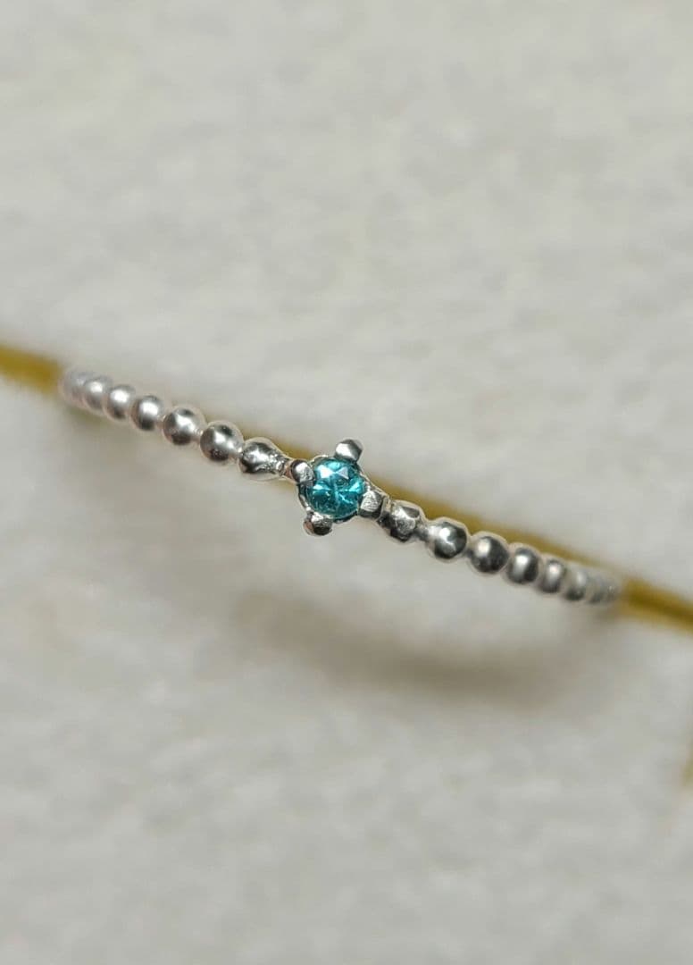 ★ブラジルバターリャパライバトルマリンリングSV925★