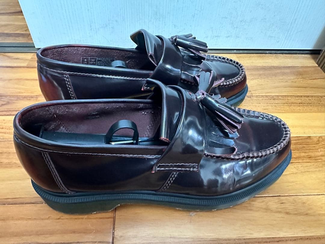 ADRIAN タッセルローファー チェリーレッド