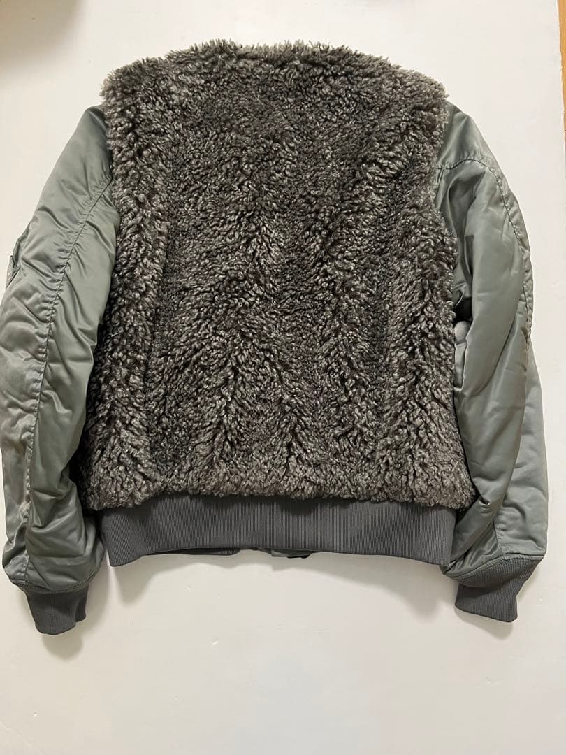 ジャケット・アウター HYKE FAUX SHEARLING TYPE MA-1 JACKET