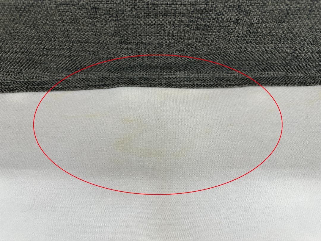 KEYUCA 3人掛けソファ オットマン付き グレー