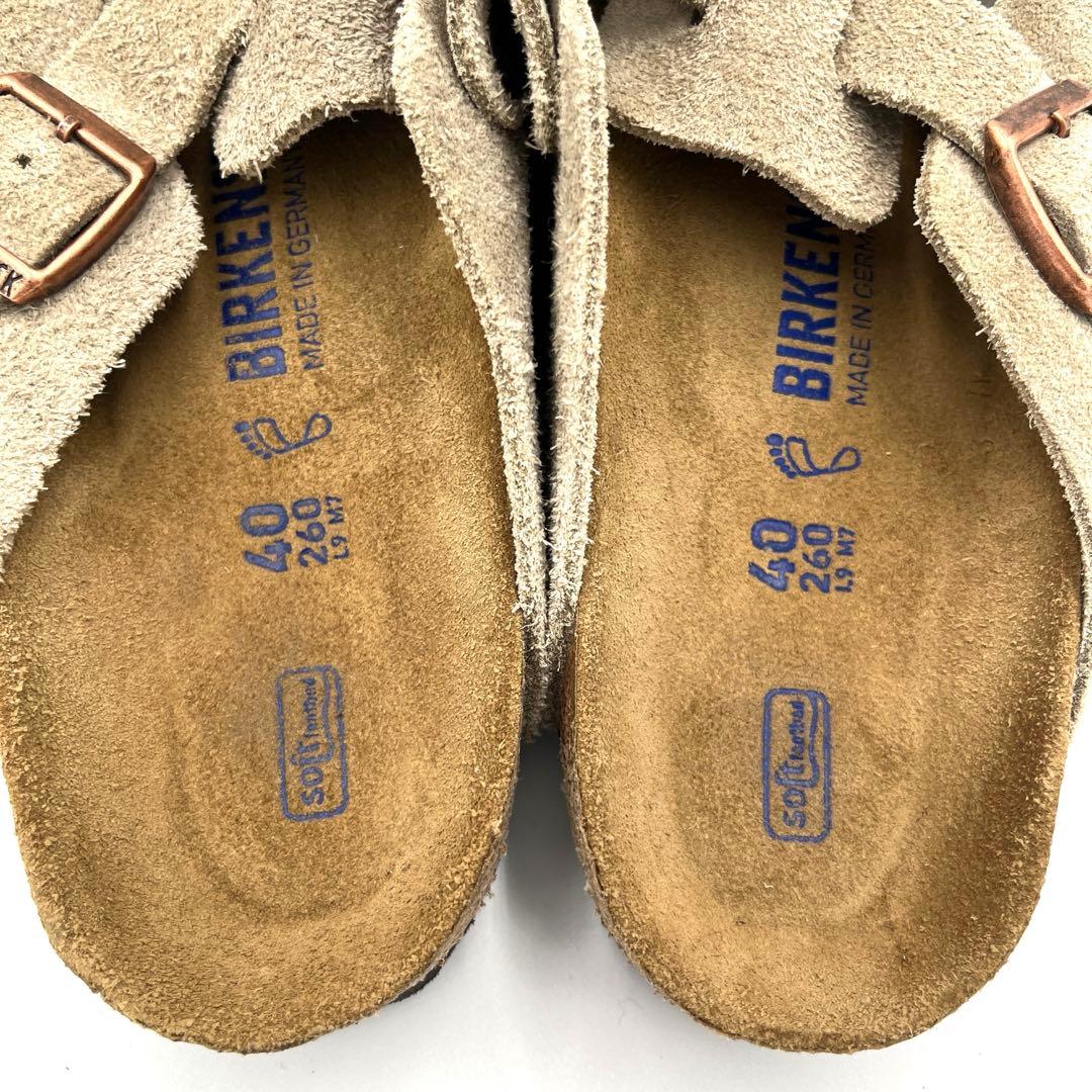 美品40BIRKENSTOCK ボストン トープ サンダルレギュラー幅