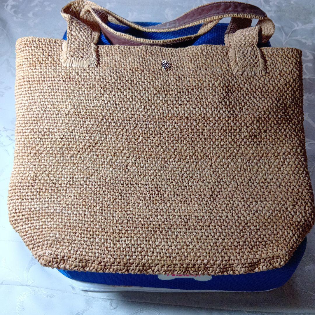 ヤーコ　ヘレンカミンスキー　ラフィア トートバッグ ベージュ 大きめ