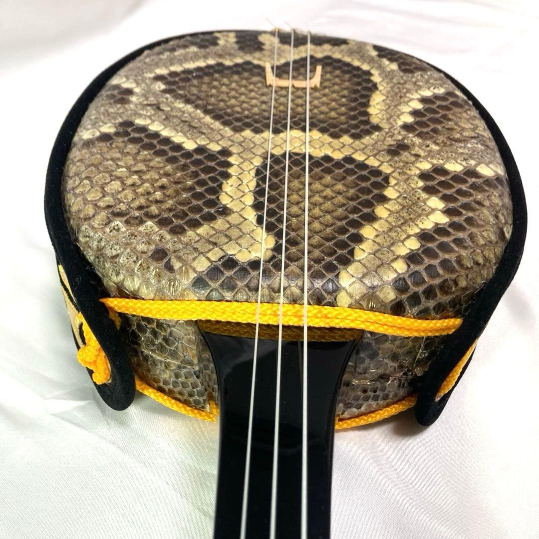 三線 沖縄 本蛇革 蛇革 蛇皮 ケース 付属品 和楽器 初心者 中級者