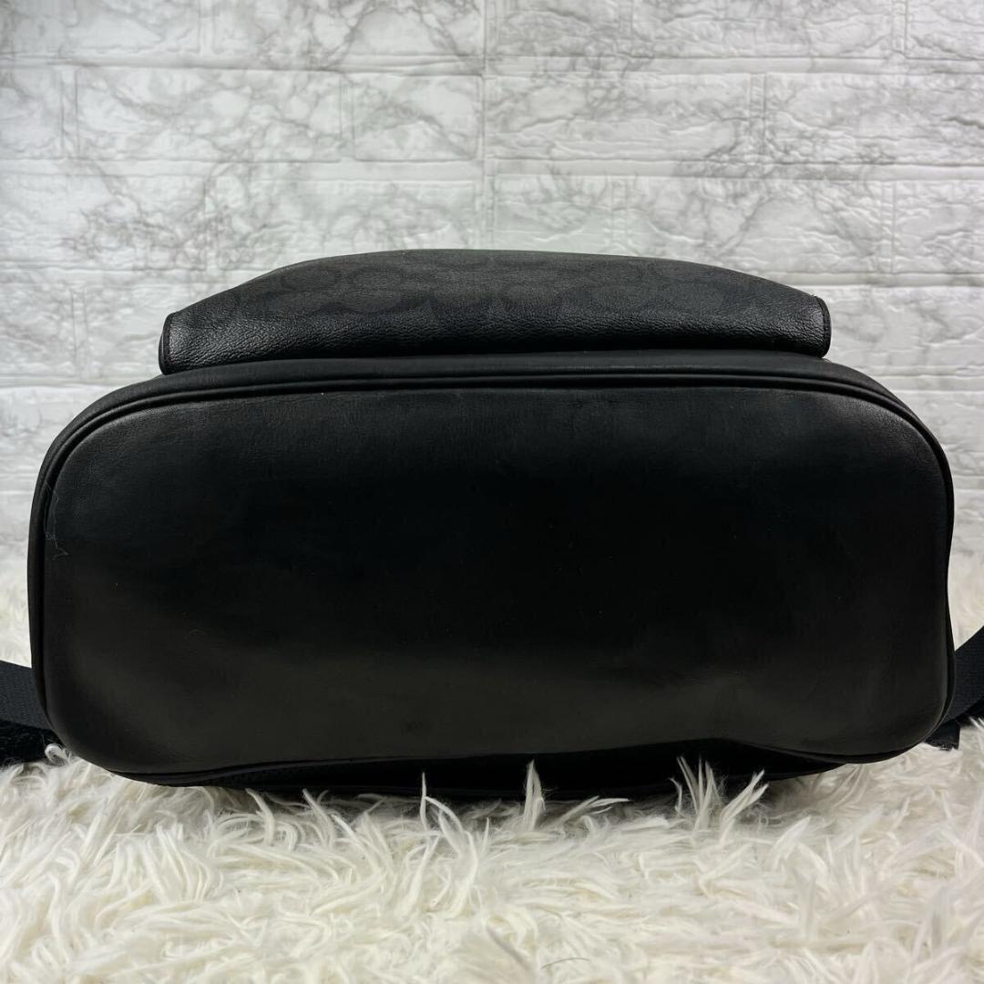み*ふ様 【美品】COACHコーチ ブラック　ブラウン バックパック イーサン