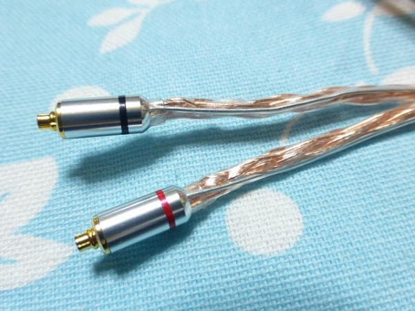 MMCX 102SSC 撚り線 16芯 ブレイド編み 4.4mm5極 ワイヤ入