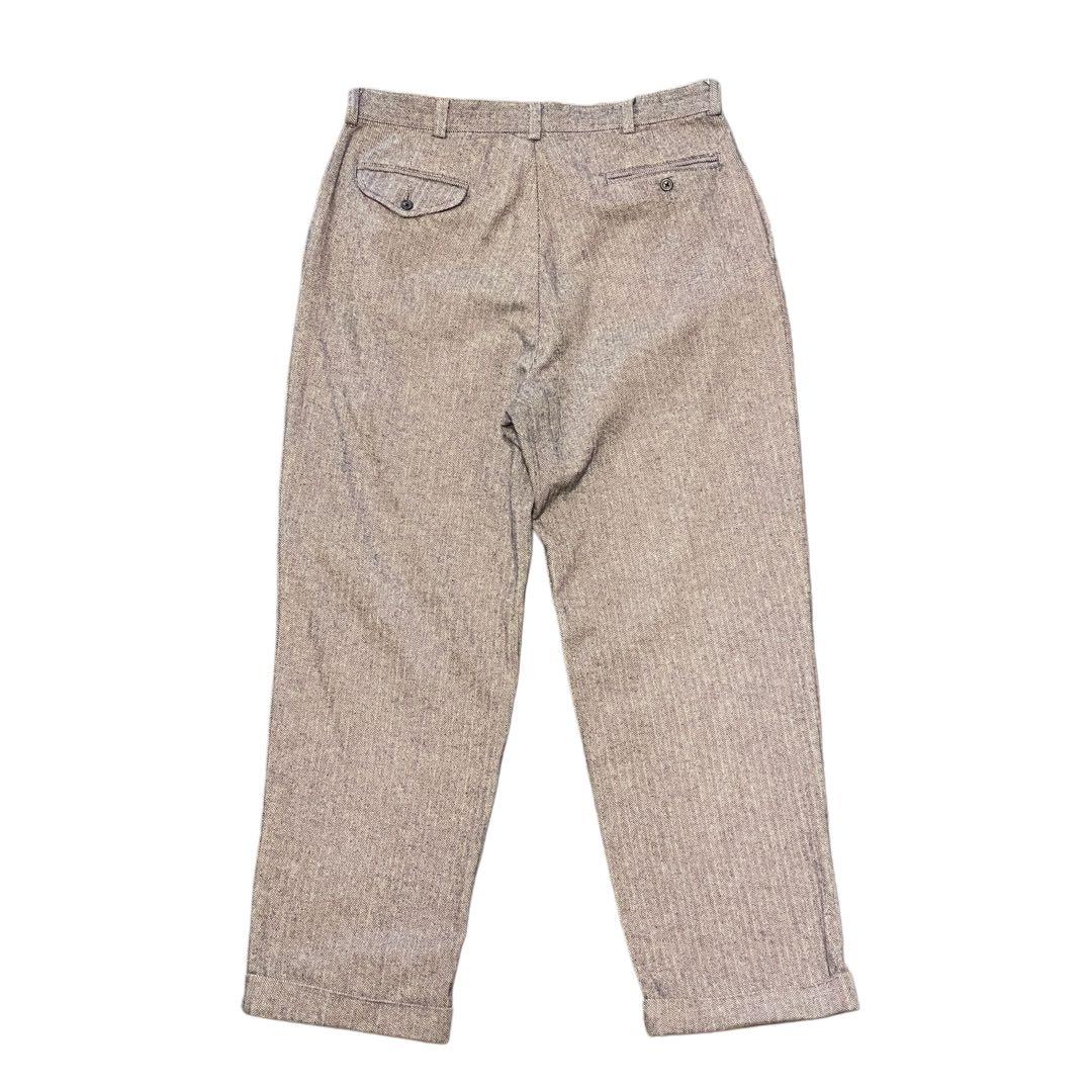 【W34 L29】90s ポロ・ラルフローレン ヘリンボーン コットンスラックス