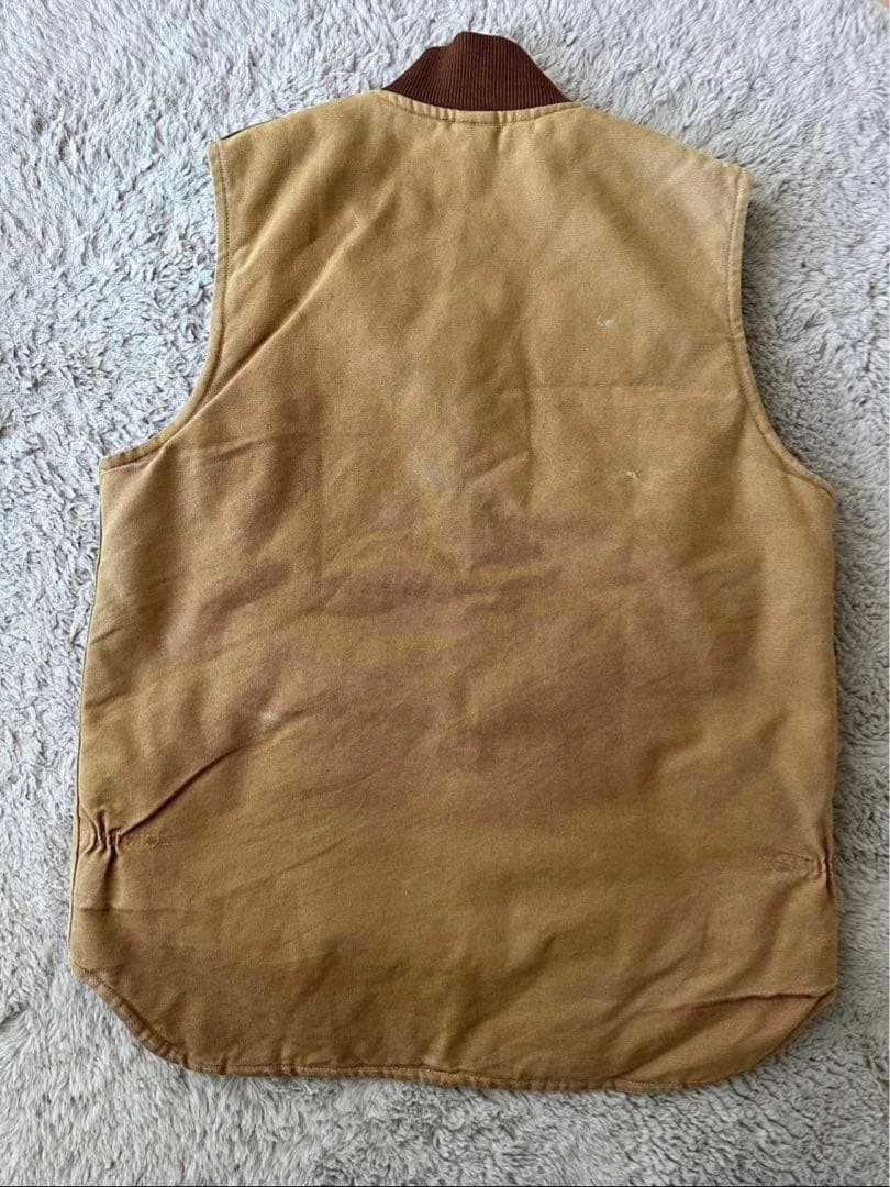 カーハート　USA製　腰ゴム　ダックベスト　ヴィンテージ