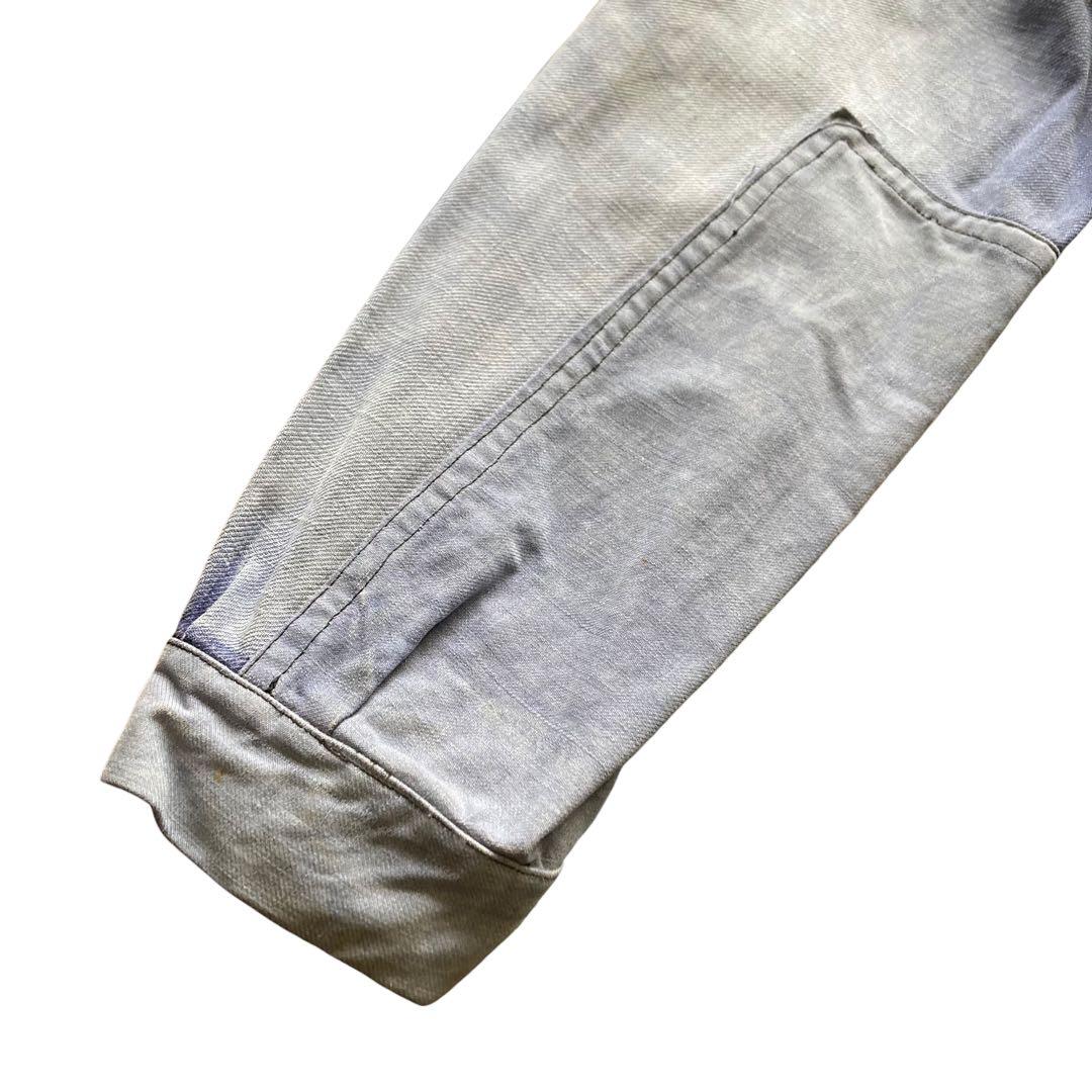 40〜50s フレンチ ヴィンテージ カバーオール モールスキンジャケット ボロ