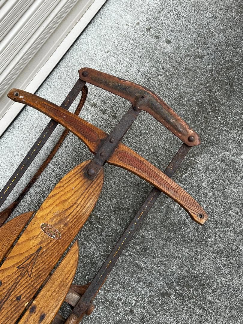 Flexible Flyer Airline Series ヴィンテージ木製ソリ