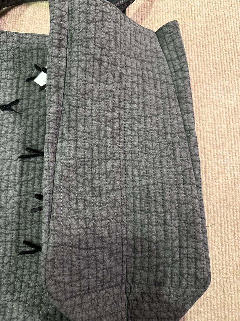 takt‼️ Gypsohila ❣️リボン装飾 エコバッグ グレー