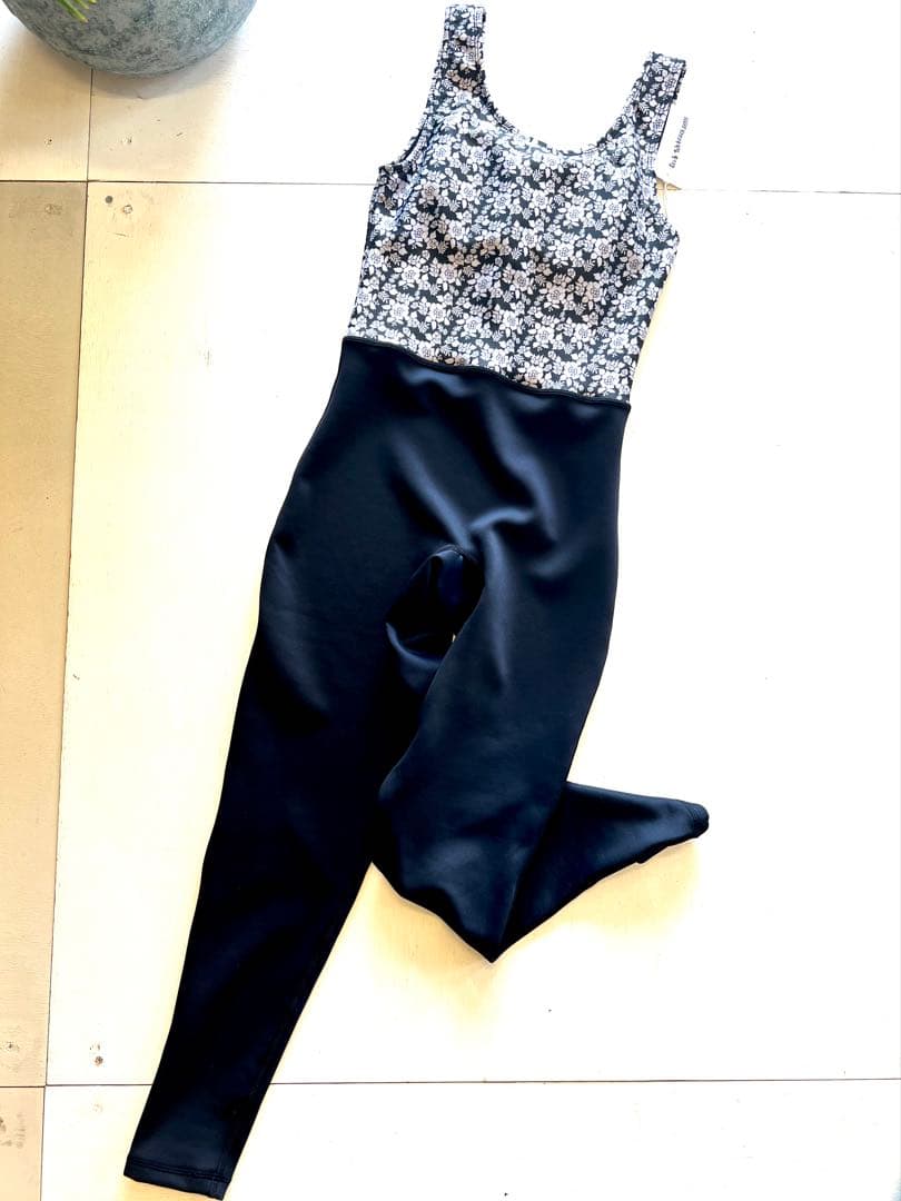 ecobitchbeachstyleブラックタンクトップオールスーツロンジョン