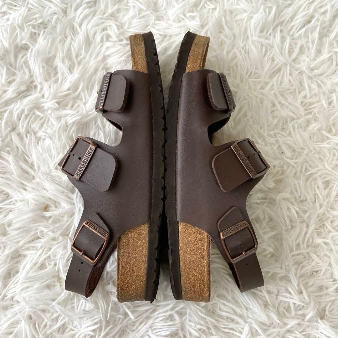 極美品✨ビルケンシュトックBIRKENSTOCK ミラノ サンダル 茶色 39