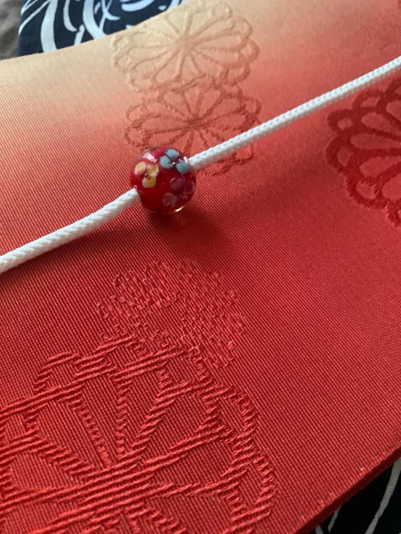 画像の赤の帯付き◆大人ゆかた◆糸菊花火涼し黒浴衣◆