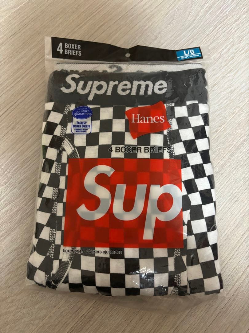Supreme Hanes Checker Boxer Briefs 2枚