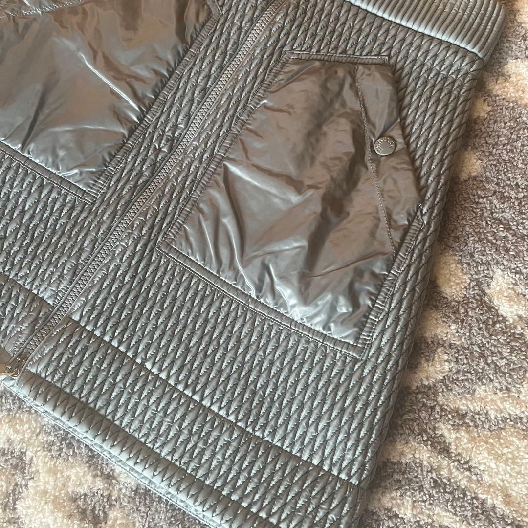 MONCLER GONNA グレーブルー　キルティングスカート　40 Ｍ