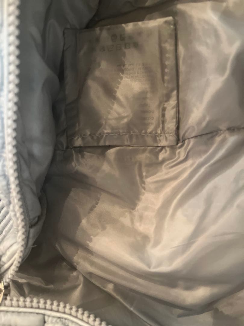 MONCLER GONNA グレーブルー　キルティングスカート　40 Ｍ