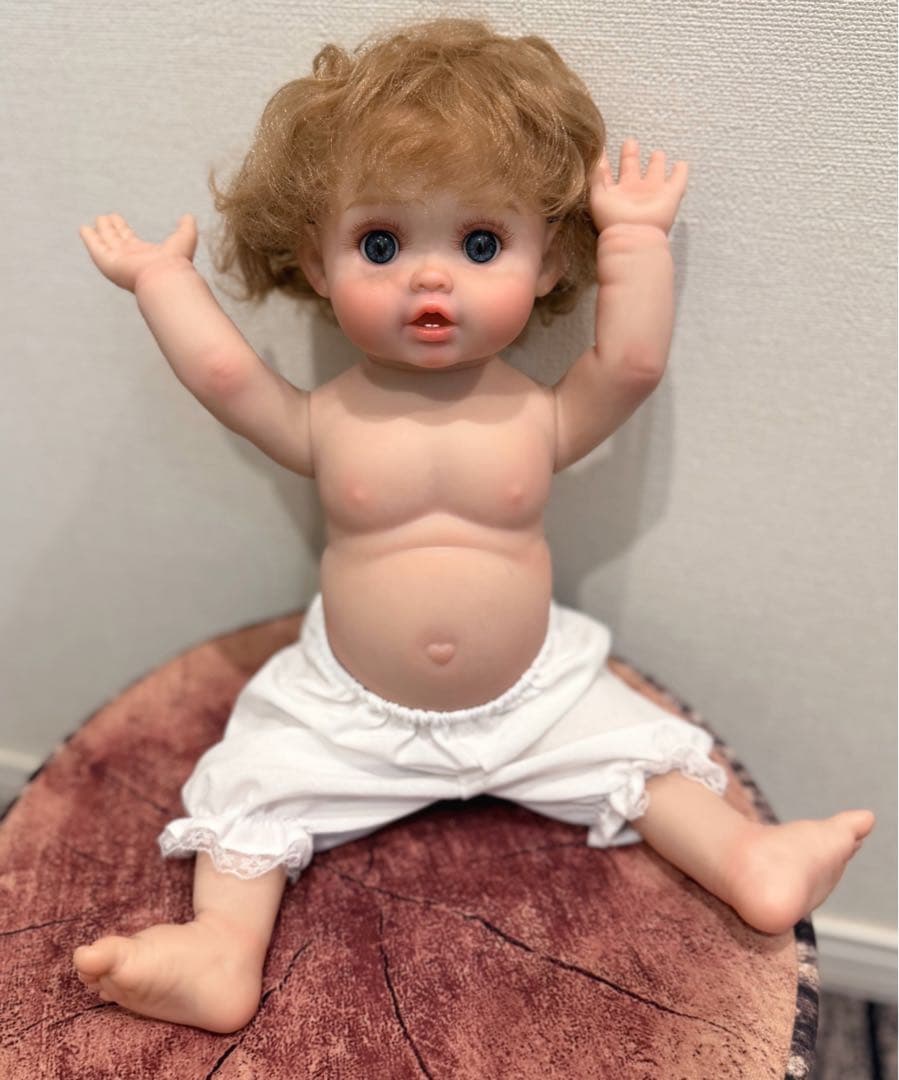 ★新品★リボーンドール フルボディー可愛いおニャン子ちゃん♥ 45cm