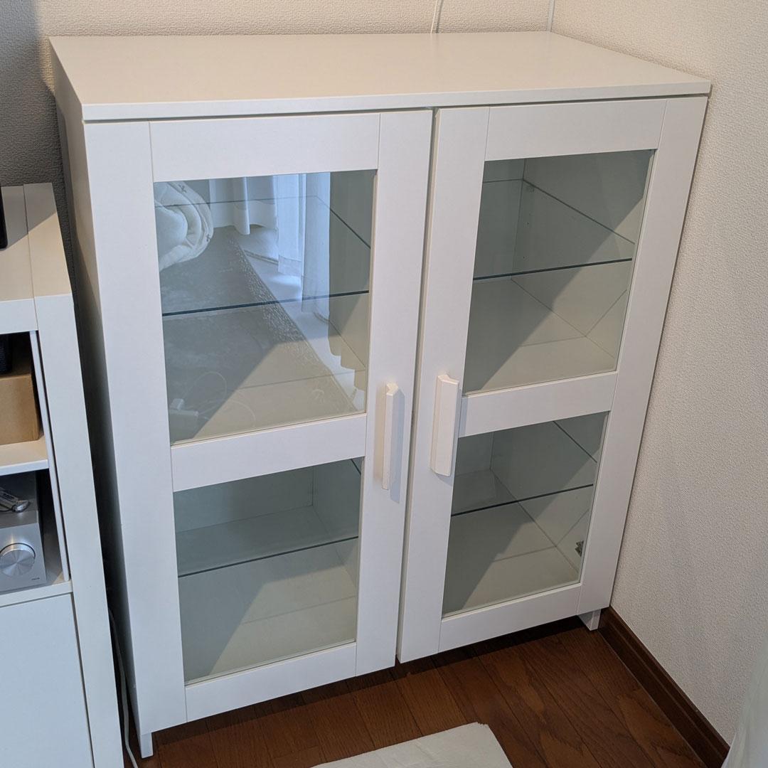 IKEA BRIMNES イケア ブリムネス ガラスケース 収納棚 陳列棚