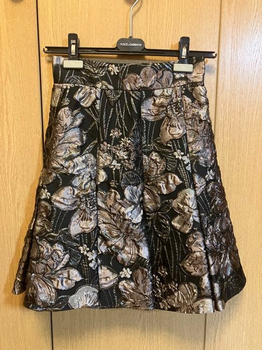 再値下げ　DOLCE&GABBANA ミニスカート花柄台形 ミニ