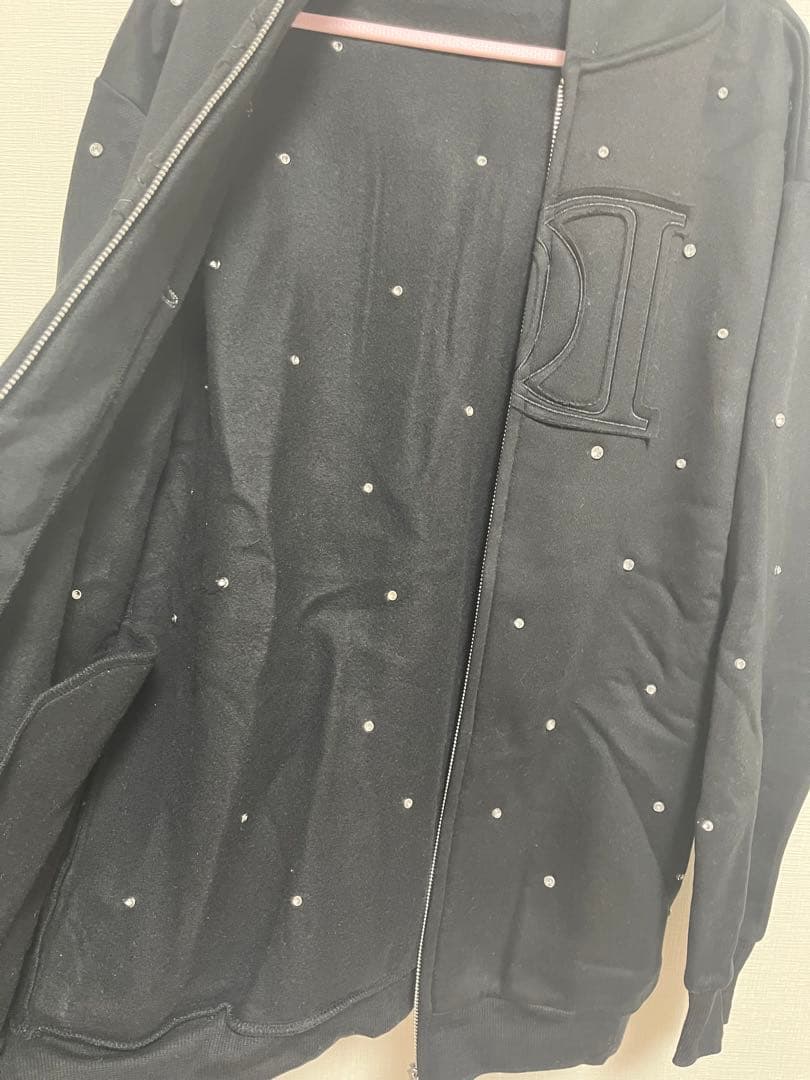 ダーリッチDarich DDロゴビジュージップパーカー　ブラックF 新品