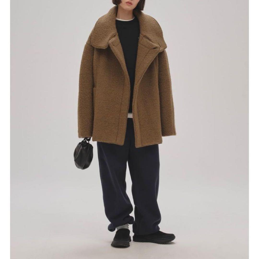 新品未使用_TODAYFUL Standcollar Boucle Jacket