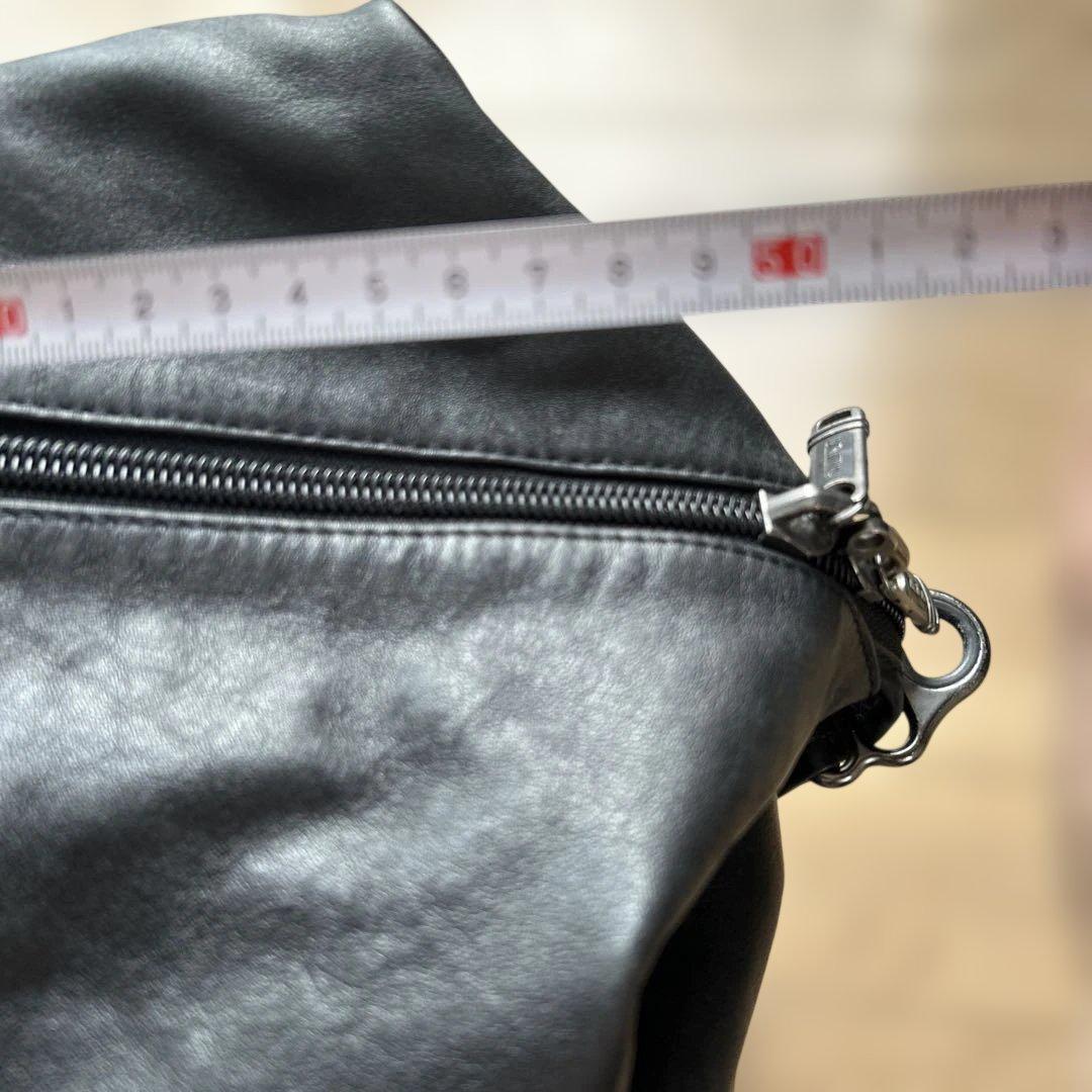 TUMI黒レザー ボストンバッグ 中型