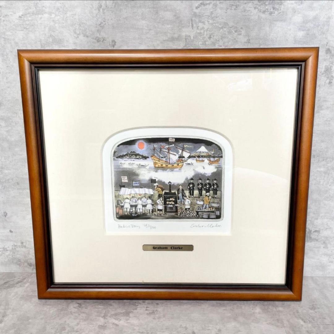 Graham Clarke グラハムクラーク　絵画　直筆サイン　美術　真作