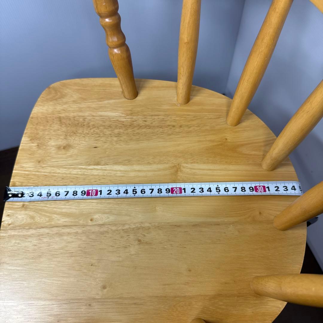 ろん 【美品】 木製 ベビーチェア キッズチェア