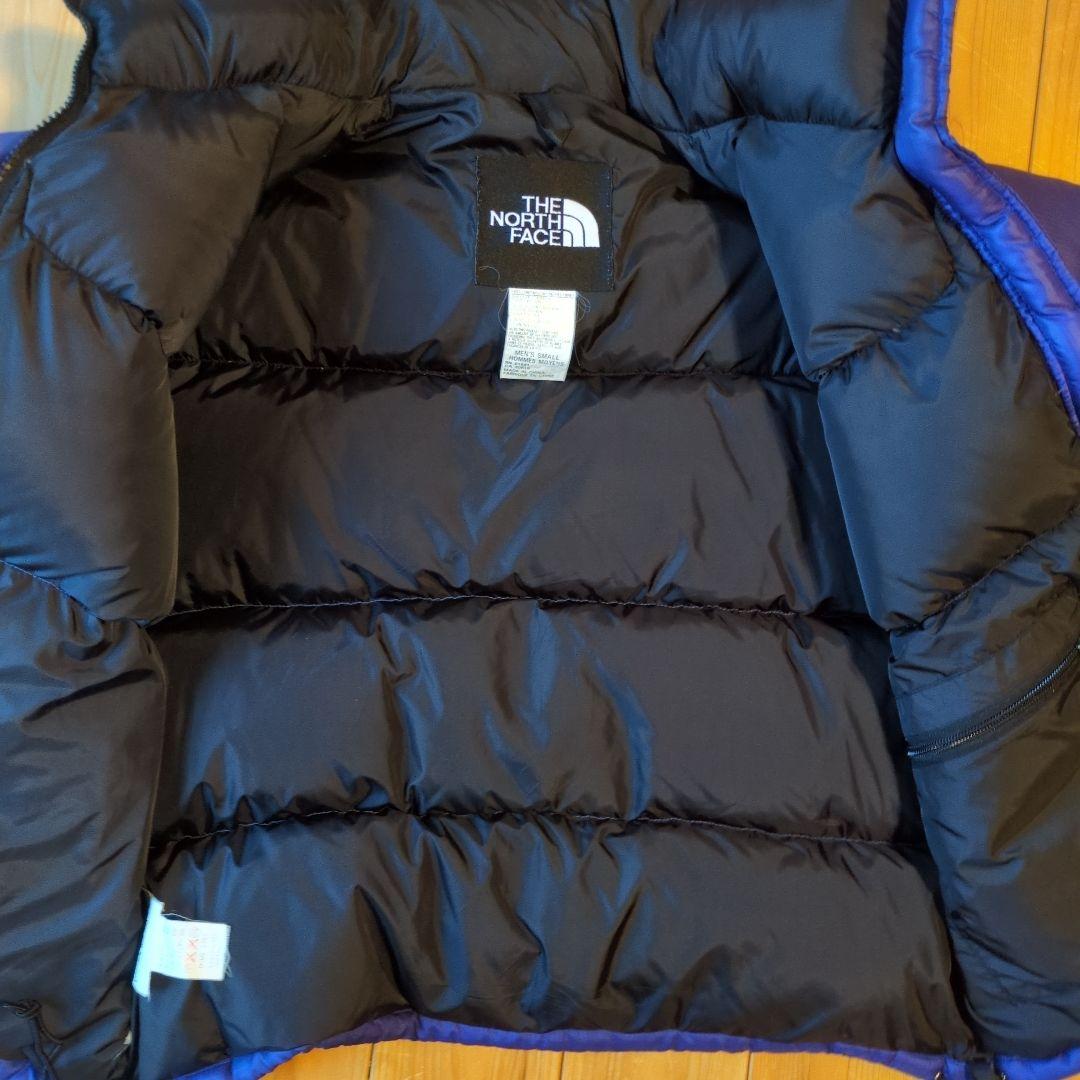 THE NORTH FACE ヌプシ　ダウンジャケット 黒/青　メンズМ相当