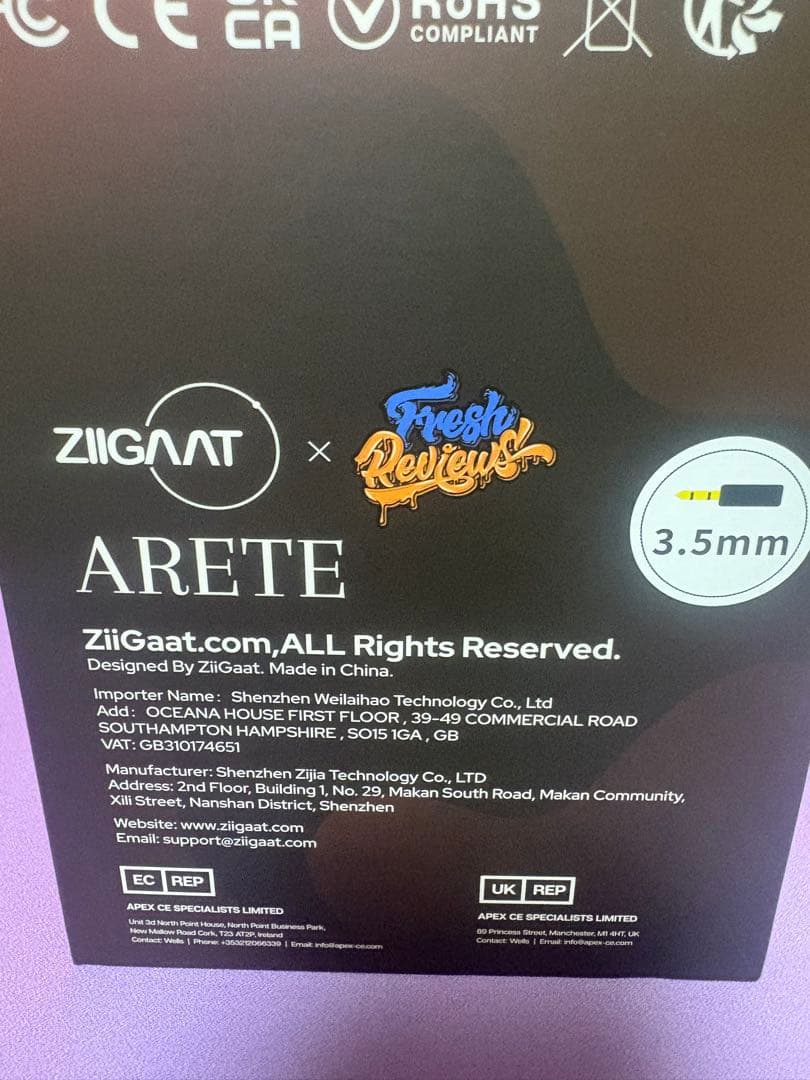 ZiiGaat ARETE イヤフォン