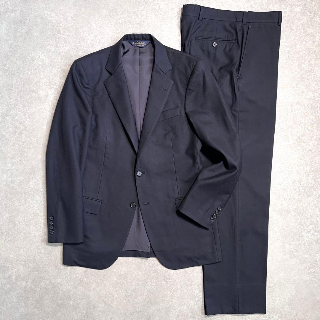 【美品】ブルックスブラザーズ スーツセットアップ ネイビー無地 秋冬 37S