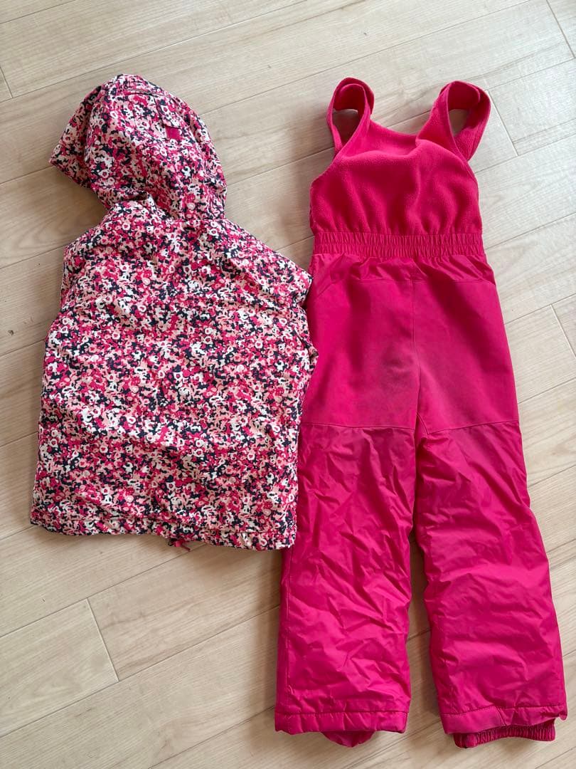 Columbia スキーウェア 上下セット XXS ピンク 120 スノーウェア