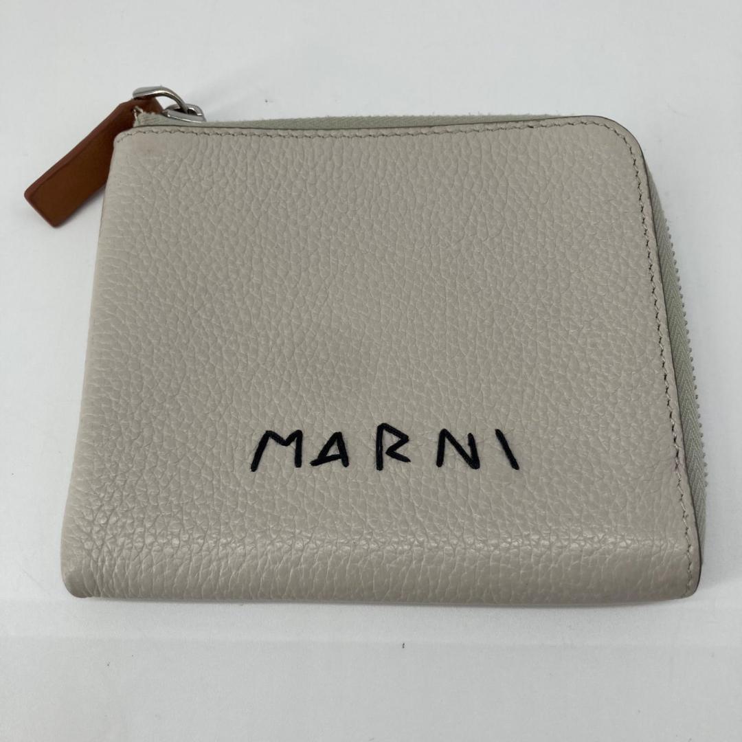 美品✨現行 マルニ ミニウォレット ケース カードケース 刺繍ロゴ