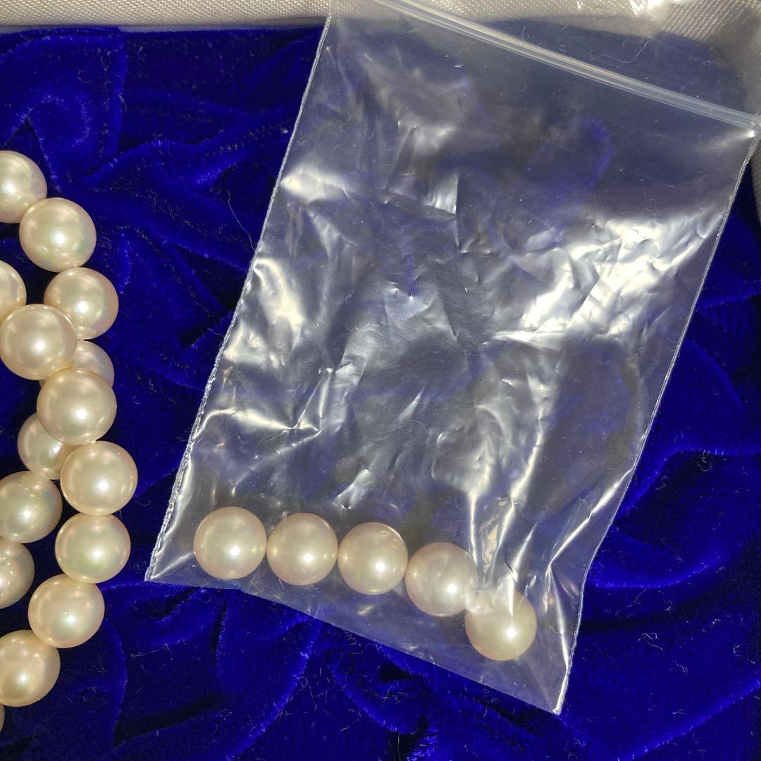 H*i様 本真珠 パールネックレス 約8.0-8.5mm ホワイト系 SILVE