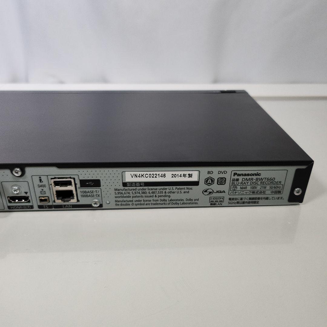Panasonic　ブルーレイレコーダー DMR-BWT660 1TB
