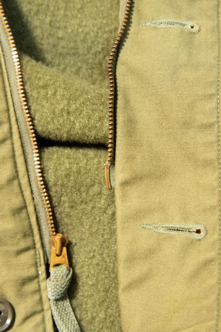 70s US NAVY A-2 デッキジャケット TALONジップ