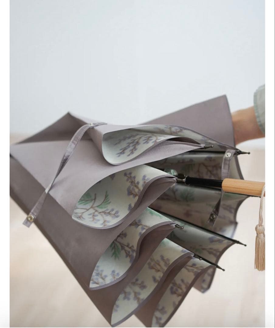 専用　ほぼ未使用　小宮商店　Bouquet 甲州織　晴雨兼用　 折畳長傘両方可