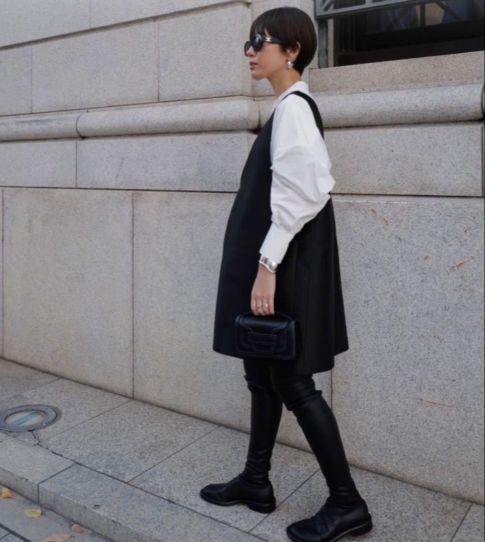 MACHATT マチャット サテンツイル ミニドレス ワンピース