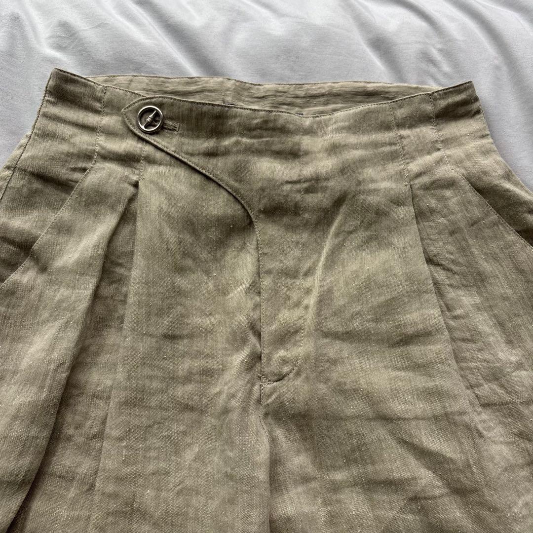 ISSEY MIYAKE 80s 筆タグ リネン バルーン 7分丈 M 日本製