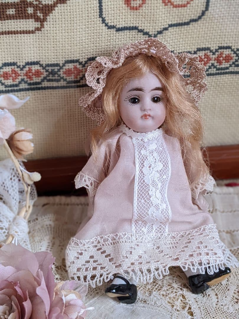 【m】アンティークビスクドール　ミニョネット　ケストナー　オールビスクドール