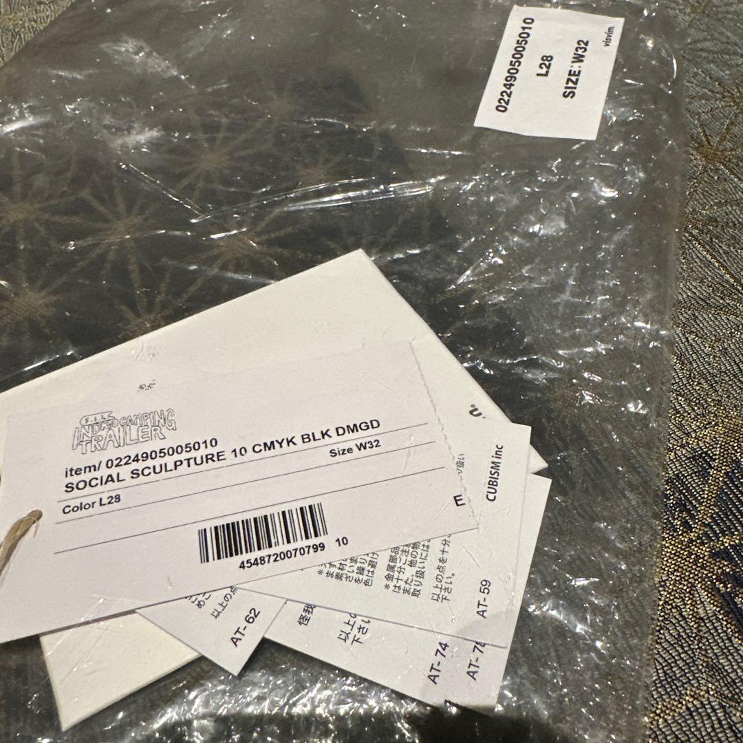 パンツ visvim SOCIAL SCULPTURE 10 CMYK BLK DMGD