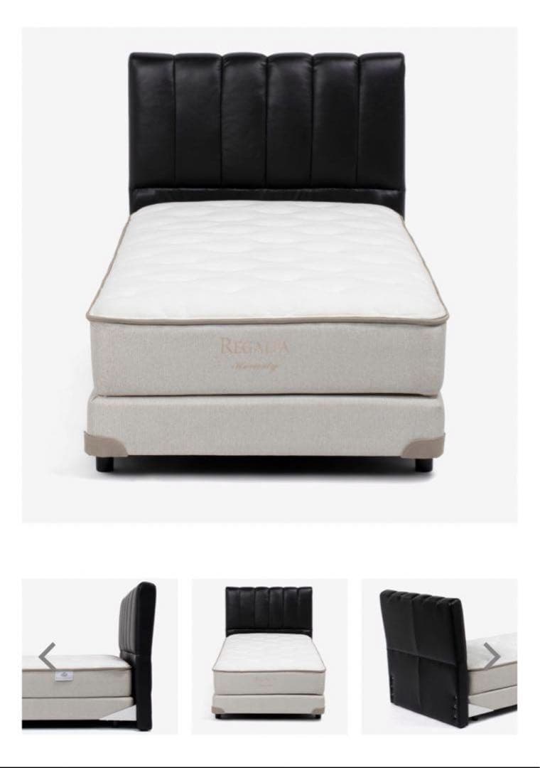 大塚家具 キングスダウン シングルベッドフレーム×2