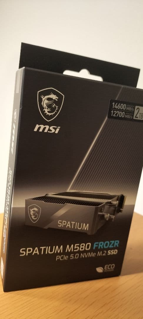 グラフィックボード・グラボ・ビデオカード MSI SPATIUM M580 FROZR 2TB SSD