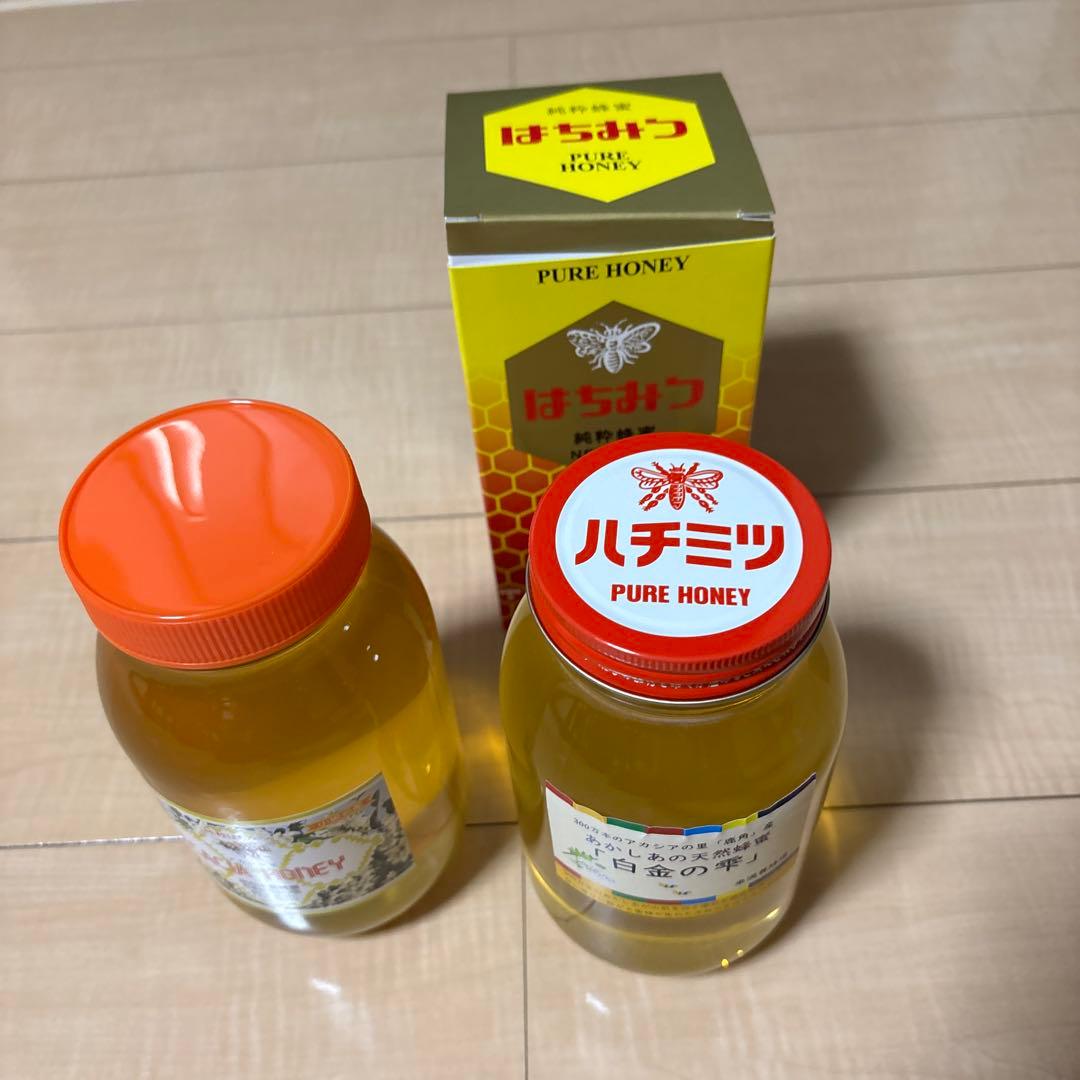 白金の雫 アカシア蜂蜜 1.2kg×２本(送料込み)