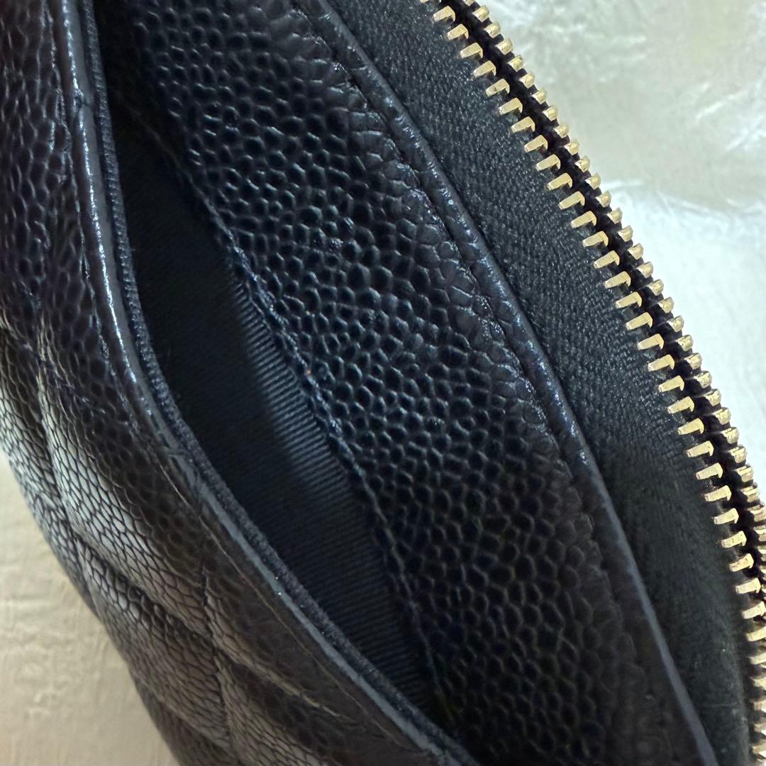 CHANEL シャネル カードケース 小銭入れ キャビアスキン ケース