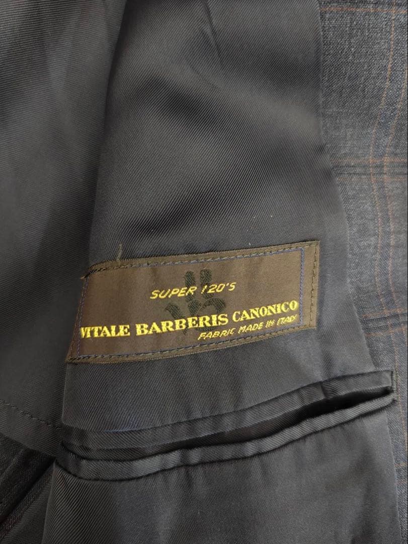 【極美品】ポールスミス　ロンドン　ネイビーチェック柄スーツ　上下セット（M〜L）