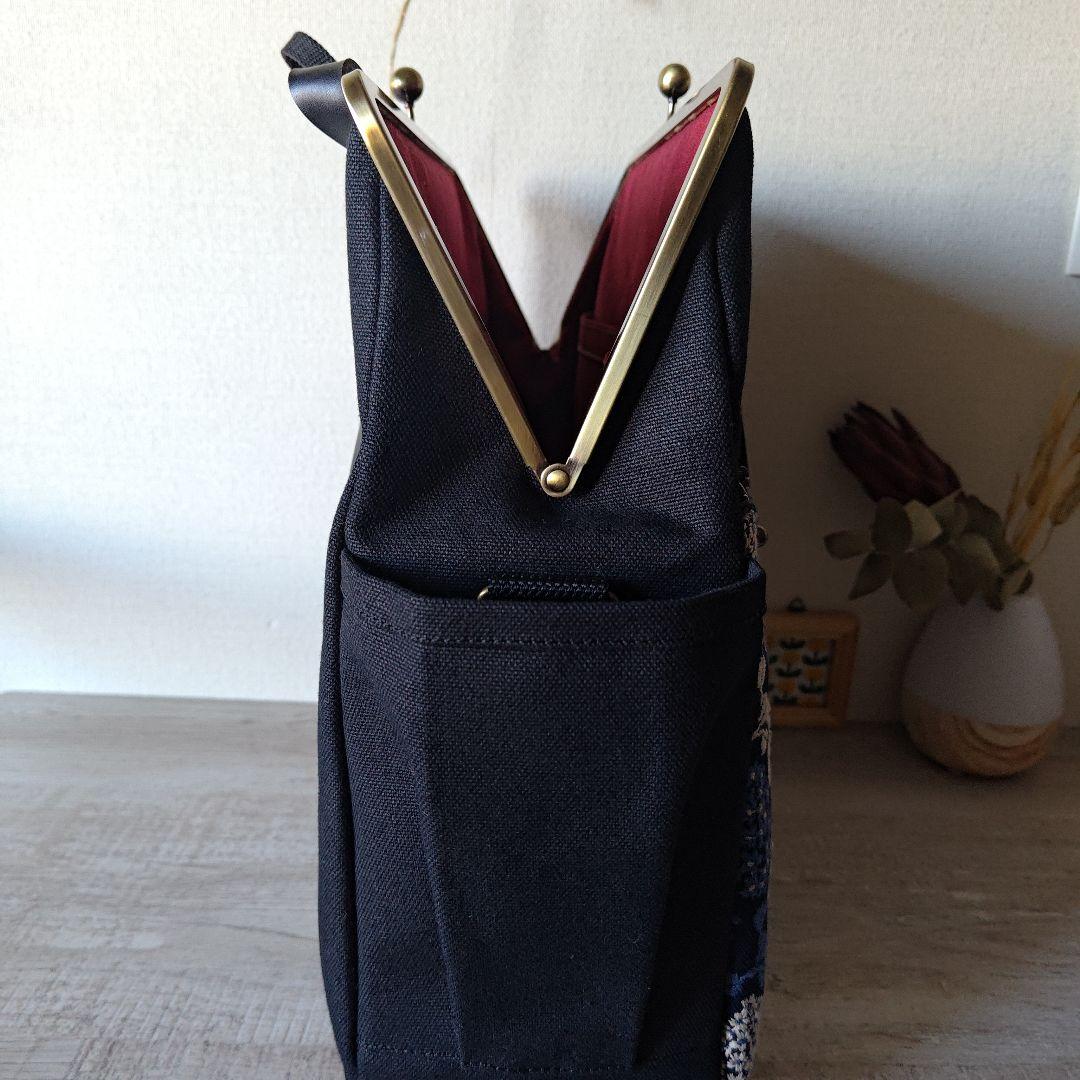 【maginko様】縦型がま口ショルダー　リュック ハンドメイド