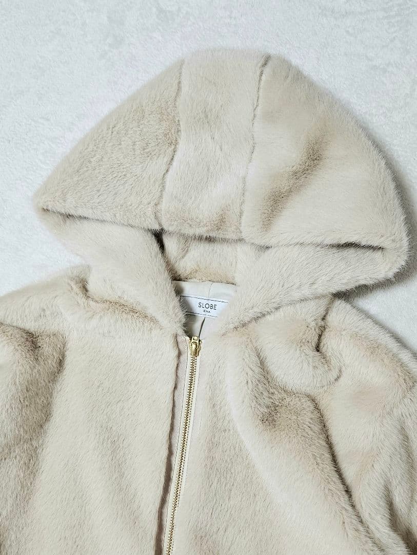 ・スローブイエナ　フーディECOファー【手洗い可能】