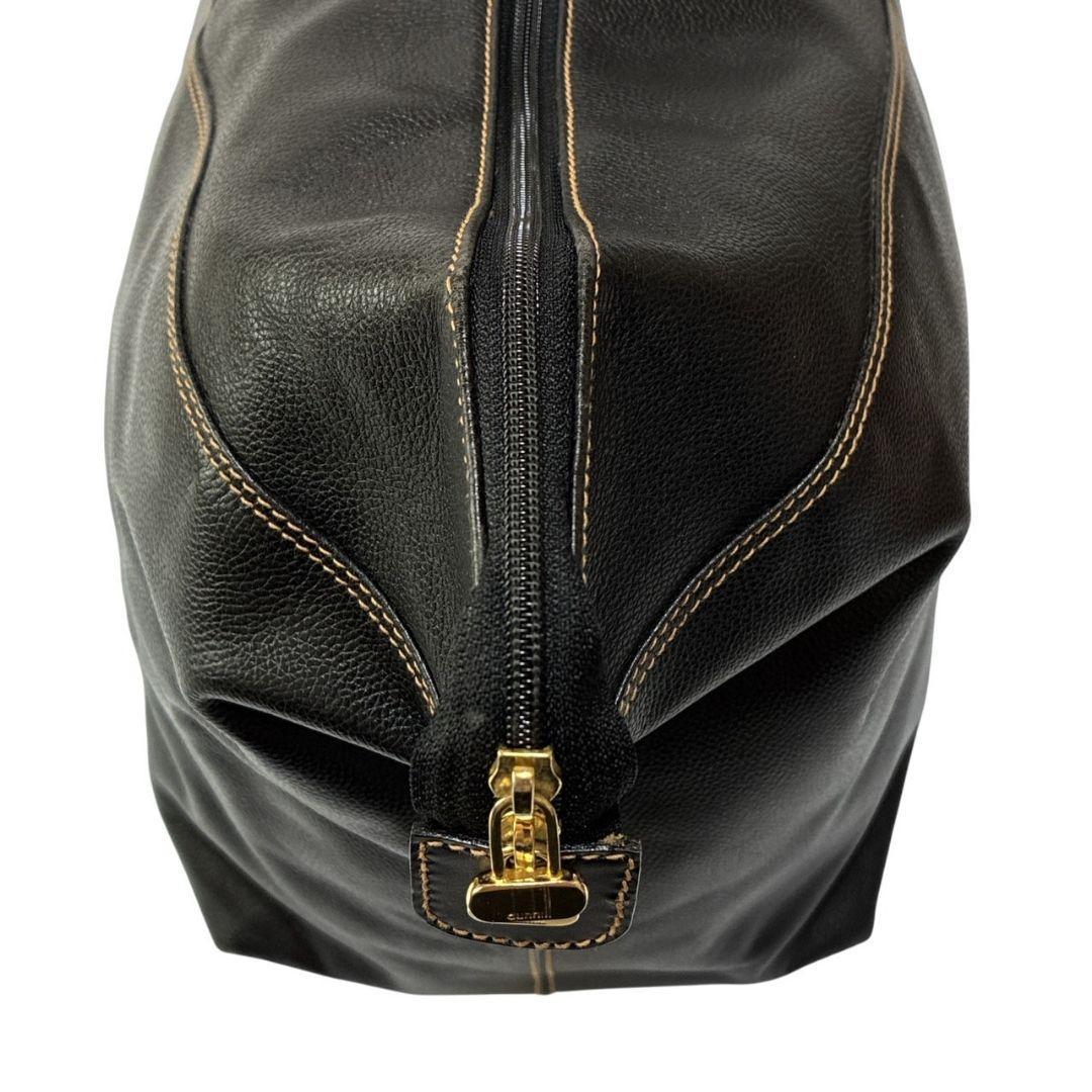 美品✨dunhill ダンヒル ボストンバッグ 大容量 レザー ダークブラウン