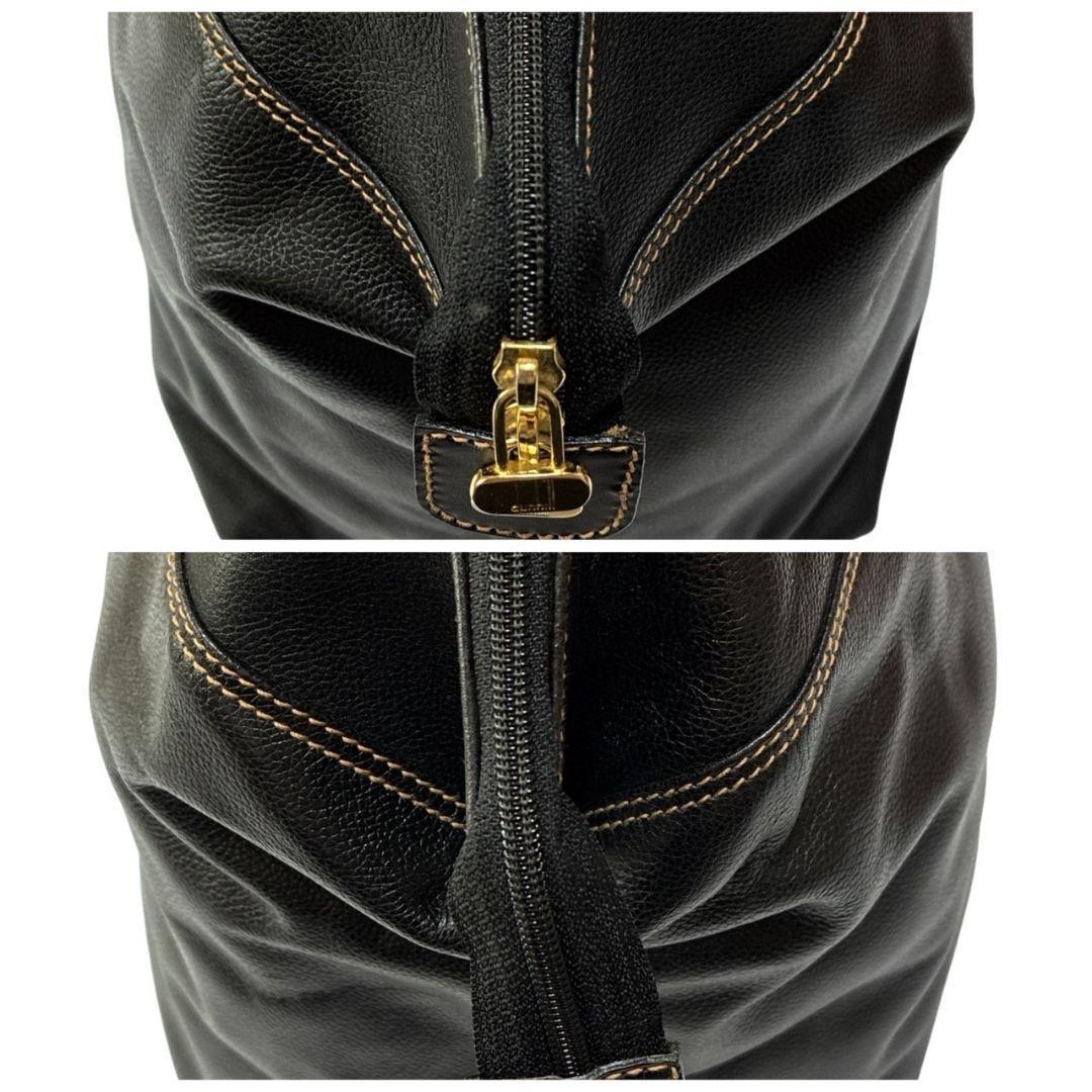 美品✨dunhill ダンヒル ボストンバッグ 大容量 レザー ダークブラウン